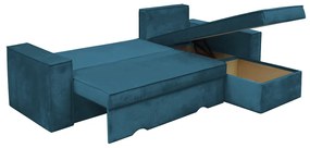 Καναπές Γωνιακός ArteLibre Αναστρέψιμος CAHABON Μπλε 250x210x79cm