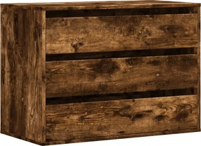 vidaXL Συρταριέρα Καπνιστή Δρυς 80x41x58 εκ. από Επεξεργ. Ξύλο