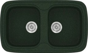 Sanitec Classic 312 (82×50) - Γρανιτένιος νεροχύτης - Granite GREEN