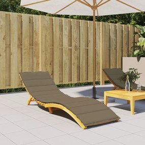 vidaXL Μαξιλάρι Ξαπλώστρας Taupe 200x50x4 εκ. Ύφασμα