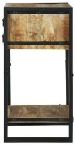 vidaXL End Table Καφέ 40 x 40 x 80 cm Μασίφ ακατέργαστο ξύλο μάνγκο
