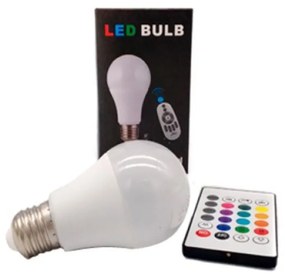 Λάμπα LED για Ντουί E27 RGBW WiFi με Remote Control