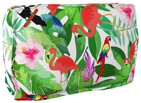 vidaXL Μαξιλάρι παλέτας για πλάτη Floral Πολύχρωμο 70 x 40 x 12 cm
