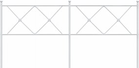 vidaXL Ανταλλακτικό κεφαλάρι Λευκό 180 εκ. Μεταλλικό