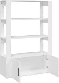 vidaXL Ντουλάπι Λευκό 80 x 30 x 119,5 εκ. από Επεξεργασμένο Ξύλο