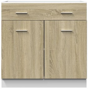 vidaXL Ντουλάπι με Συρτάρι Lyon Sonoma Δρυς 80x46x81,5 εκ. Επεξ. Ξύλο