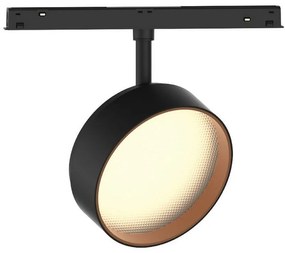 Σποτ Μαγνητικής Ράγας Led Eiva VK/04607/TR/DA/120/B-TB/W Για Μαγνητική Ράγα Λεπτή 48V Dali 3000K 1194lm 9W CRI>90 ø12cm IP20 Black VKLed