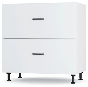 Modest Κάτω Ντουλάπι Συρταριέρα Λευκό 80x48x82cm LD1180M02