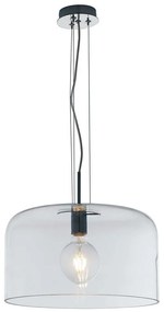 Φωτιστικό Οροφής Gibus I-GIBUS-S40 TR 1xE27 Φ40cm 150cm Clear Luce Ambiente Design Glass