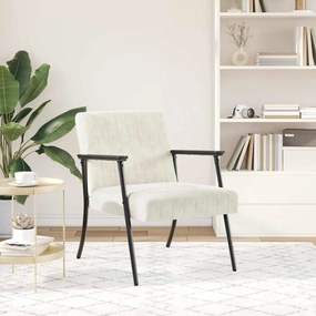 vidaXL Πολυθρόνα Κρεμ 59 x 75 x 78 εκ Βελούδο