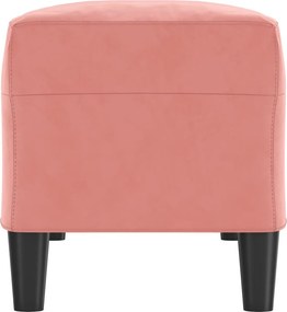 vidaXL Πάγκος Ροζ 100x35x41 εκ. Βελούδινος
