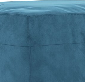 vidaXL Σετ Καναπέ 3 Τεμαχίων Μπλε Βελούδο