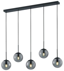 Φωτιστικό Κρεμαστό Ράγα Retro Trio Lighting Balini 308500542 Ανθρακί