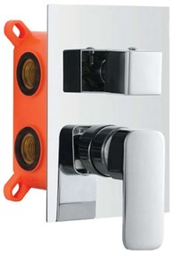 Μίκτης Μπαταρίας Ντους 3 Εξόδων Delos CFL04A Chrome Karag Brass