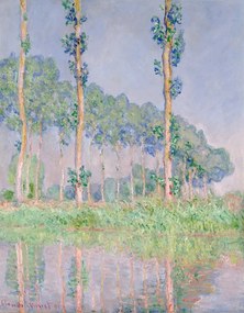 Αναπαραγωγή Poplars, Pink Effect (1891), Claude Monet