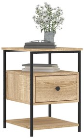 vidaXL Κομοδίνο Sonoma Δρυς 40 x 42 x 56 εκ. από Επεξεργασμένο Ξύλο