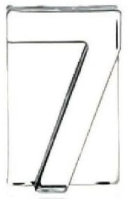 Διακοσμητικός Αριθμός Επτά MAT7 Διάφανο 11x7x3cm Espiel Glass