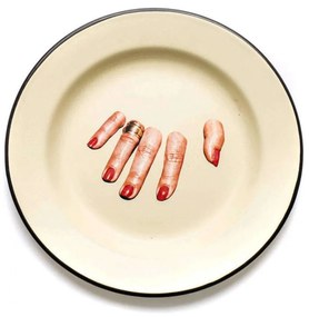 Πιάτο Finger Hand 16836 Φ26cm Enamel Multi Seletti Εμαγιέ