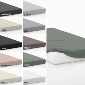 Σεντόνι King Size Με Λάστιχο (180x200+30) Dimcol Exotic Line Λευκό