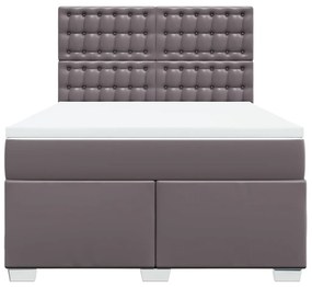 ΚΡΕΒΑΤΙ BOXSPRING ΜΕ ΣΤΡΩΜΑ ΓΚΡΙ 160X200ΕΚ. ΑΠΟ ΣΥΝΘΕΤΙΚΟ ΔΕΡΜΑ 3293030