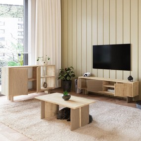 Σύνθετο Σαλονιού Θερμό Δρυς / Sapphire Δρυς NUDRU 150x30x45