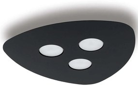 Φωτιστικό Οροφής - Πλαφονιέρα Organic 8302 3xGX53 12W 39,5cm Black Nowodvorski Metal