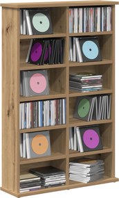 vidaXL Ντουλάπα CD Artisan Δρυς 60 x 17 x 92 εκ. Επεξεργασμένο Ξύλο