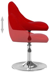 vidaXL Καρέκλες Τραπεζαρίας Περιστρεφόμενες 2 τεμ. Μπορντό Βελούδινες
