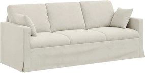 vidaXL Σετ Καναπέ 2 pcs Κρεμ 198 x 78 x 80 εκ Βελούδο