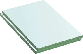 vidaXL Ράφια Πάνελ 2 τεμ. Διάφανα 20 x 12 εκ. Γυάλινα