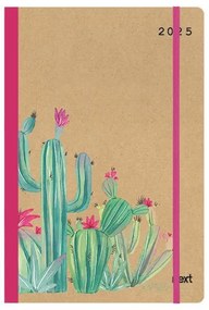 Next ημερολόγιο 2025 Trends ημερήσιο flexi με λάστιχο 12x17εκ. Cactus  τμχ.
