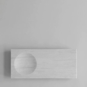 Διακοσμητικός Δίσκος Oka Μάρμαρο Λευκό  L45xW20xH6cm 101 COPENHAGEN