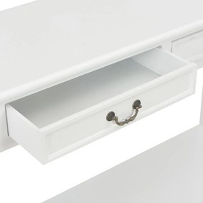 vidaXL Τραπέζι Κονσόλα Λευκό 110 x 35 x 80 εκ. Ξύλινο