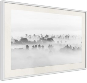 Αφίσα - Fog Over the Forest - 60x40 - Μαύρο - Χωρίς πασπαρτού