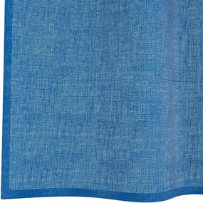 vidaXL Voile κουρτίνες με ροδέλες 2 τεμάχια Μπλε Ρουά