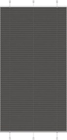 vidaXL Πλισέ περσίδα Μαύρο 105x200 cm Πλάτος υφάσματος 104,4 cm