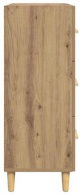 vidaXL Πλαϊνό γραφείο artisan δρυς 34 x 69.5 x 90 εκ