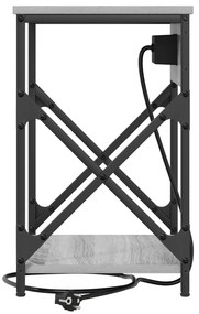 vidaXL Κομοδίνο Γκρι sonoma 41 x 31 x 51 εκ. Επεξεργασμένο ξύλο