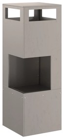 vidaXL Τζάκι Τετράγωνο 35x35x100 εκ. Σαθρού Χάλυβα