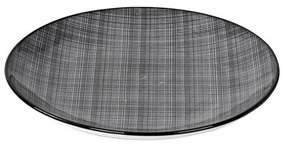 Πιάτο Linea Gray Φρούτου Ata106K6 Φ21Cm. Κεραμικό Black Espiel Ceramic