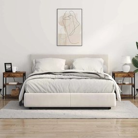 vidaXL Κομοδίνο 2 pcs Καπνιστό Δρύς 41 x 31 x 51 εκ.