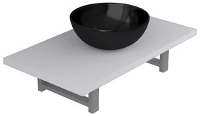 vidaXL Σετ Επίπλων Μπάνιου 2 Τεμαχίων Λευκό Κεραμικό