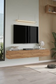 Stewehome Μοντέρνα επιτοίχια βάση τηλεόρασης με οβάλ πόρτα 180x31x30 cm