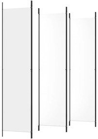 Διαχωριστικό Δωματίου με 6 Πάνελ Λευκό 300x220 εκ. από Ύφασμα - Λευκό