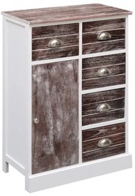 vidaXL Ντουλάπι με 10 Συρτάρια Καφέ 113 x 30 x 79 εκ. από Ξύλο