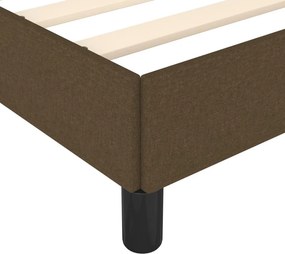 vidaXL Σκελετός Κρεβατιού Χωρίς Στρώμα Καφέ 140x200 εκ.Υφασμάτινο