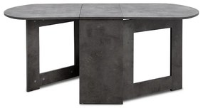Τραπέζι μελαμίνης Winslet Megapap επεκτεινόμενο χρώμα ανθρακί 37(80+80)x80x76εκ. - Μελαμίνη - GP028-0071,3