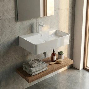 Tema Strata 60 White 61x42 - Επιτραπέζιος &amp; Επιτοίχιος Νιπτήρας