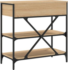 vidaXL Τραπέζι Κονσόλα Sonoma Δρυς 75x34,5x75 εκ. Επεξεργασμένο Ξύλο