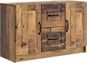 vidaXL Πλαϊνό γραφείο Παλαιωμένο ξύλο 89 x 34,5 x 57 εκ.